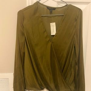 Soft satin banana republic top